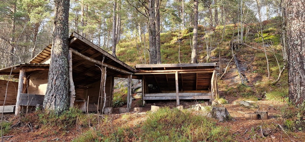 Gapahuk. foto - Klikk for stort bilde